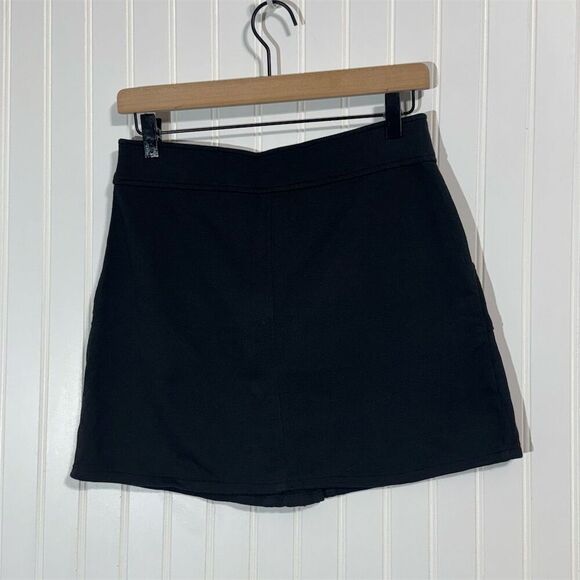 Lacoste Women’s Black Cotton Drawstring Skirt Size 36 US 4 Logo Pocket Casual - Picture 2 of 8